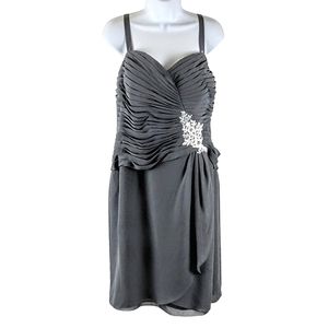 AW Bridal formal wear gray dress